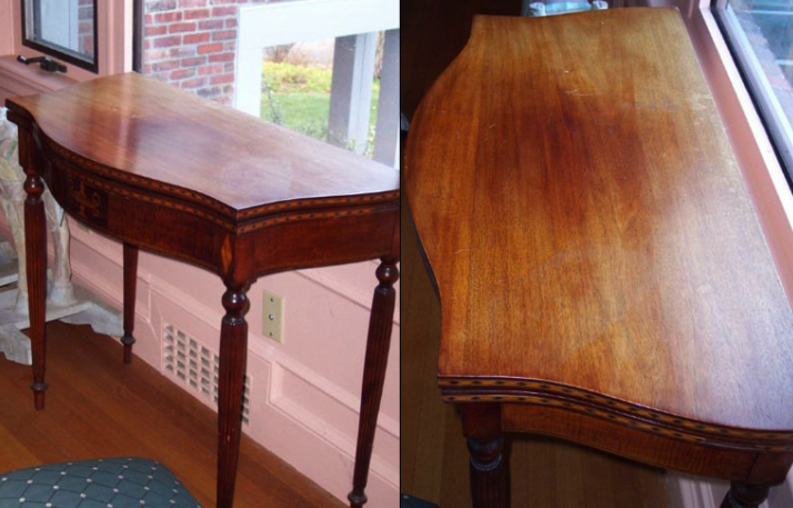 antique mahogany card table